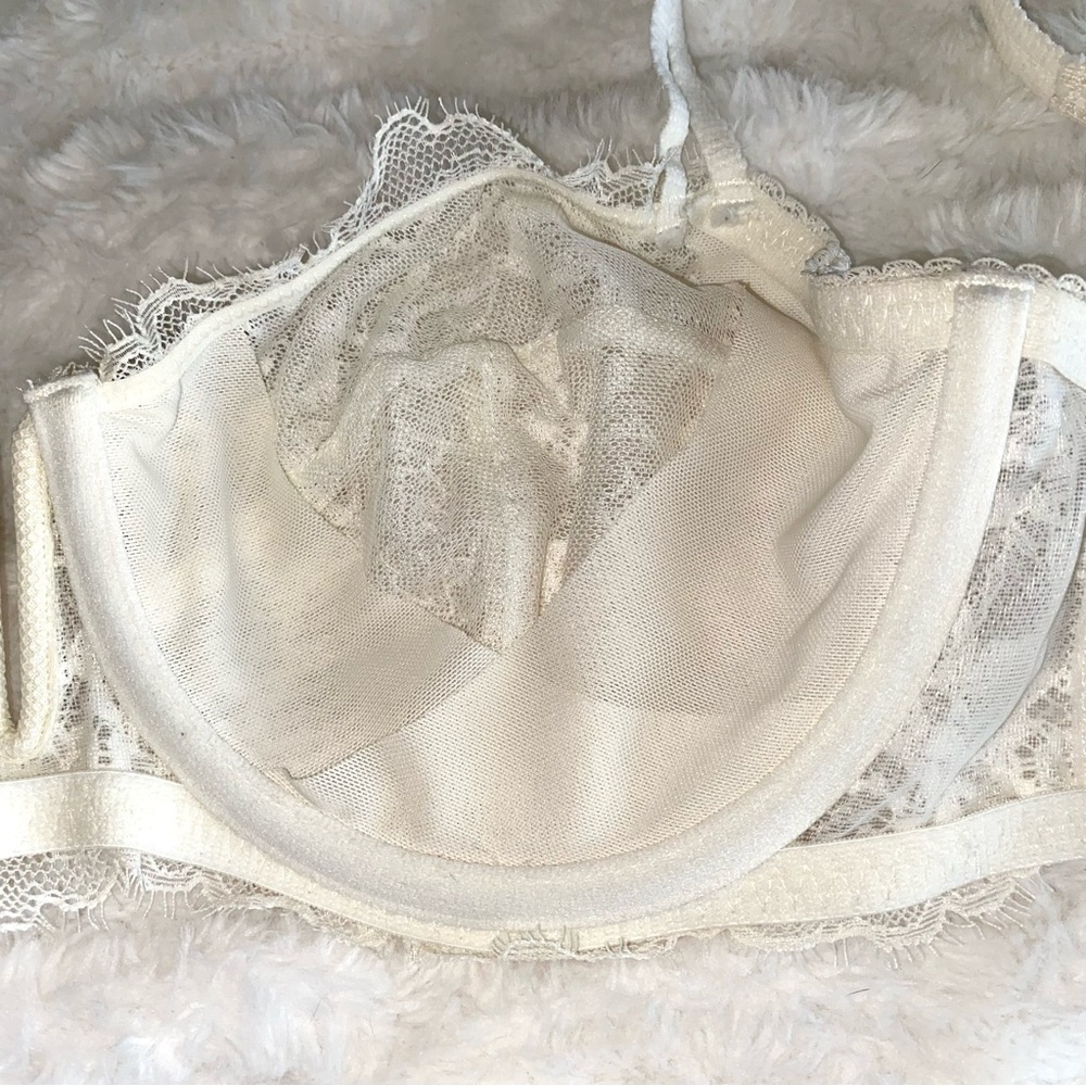 Auden Lace Unlined Balconette Bras, Set of 2, Black and Off-White, 36C - Picture 11 of 15